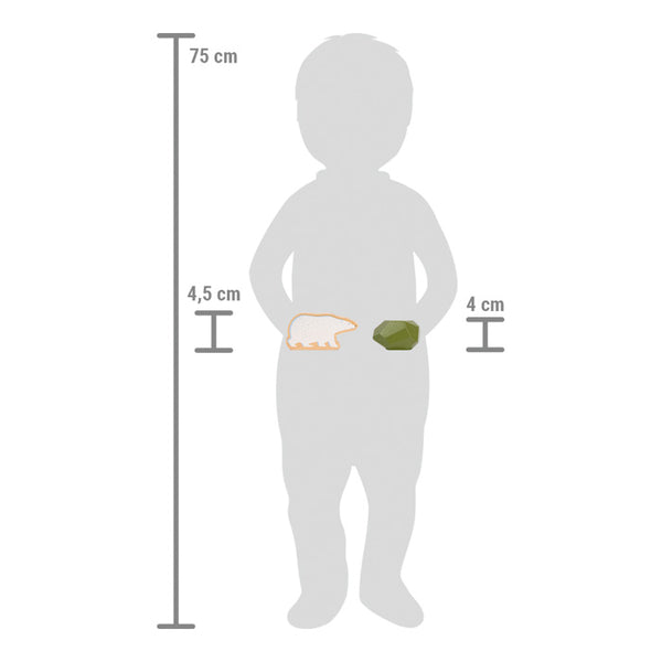 Balanciersteine aus Holz "Arctic" FSC 100%