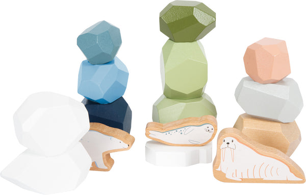 Balanciersteine aus Holz "Arctic" FSC 100%