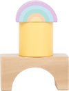 Holzbausteine Pastell
